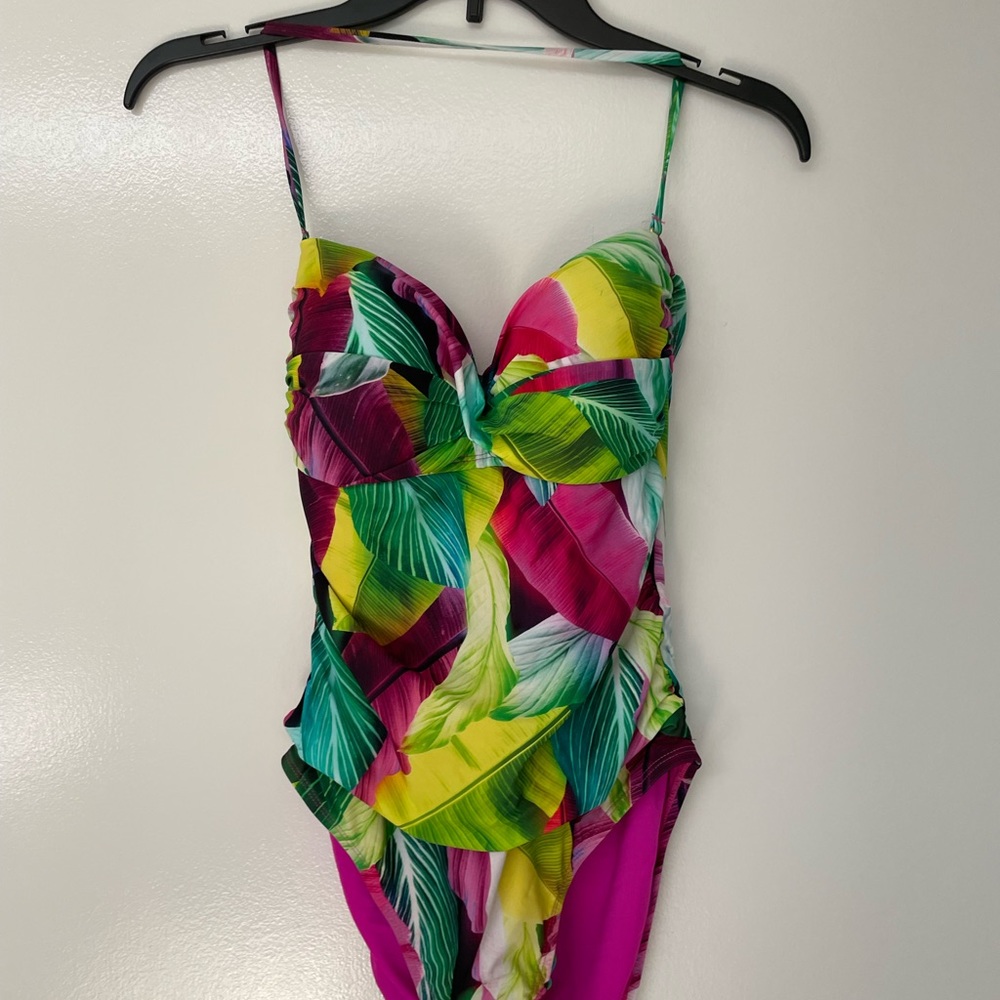 La Blanca swim , Bandeau one piece , New!!
